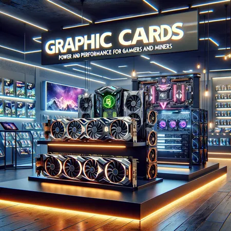 Encuentra tarjetas gráficas ideales para juegos y minería. Alta potencia y rendimiento garantizado.